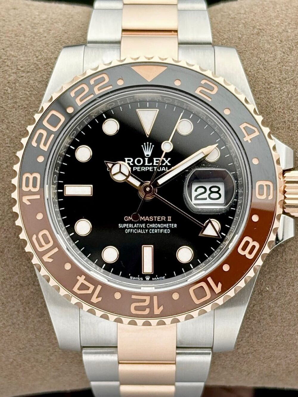 Rolex GMT-Master II "Rootbeer" Rose Gold & Steel Ceramic 126711CHNR | 2025 | 40mm