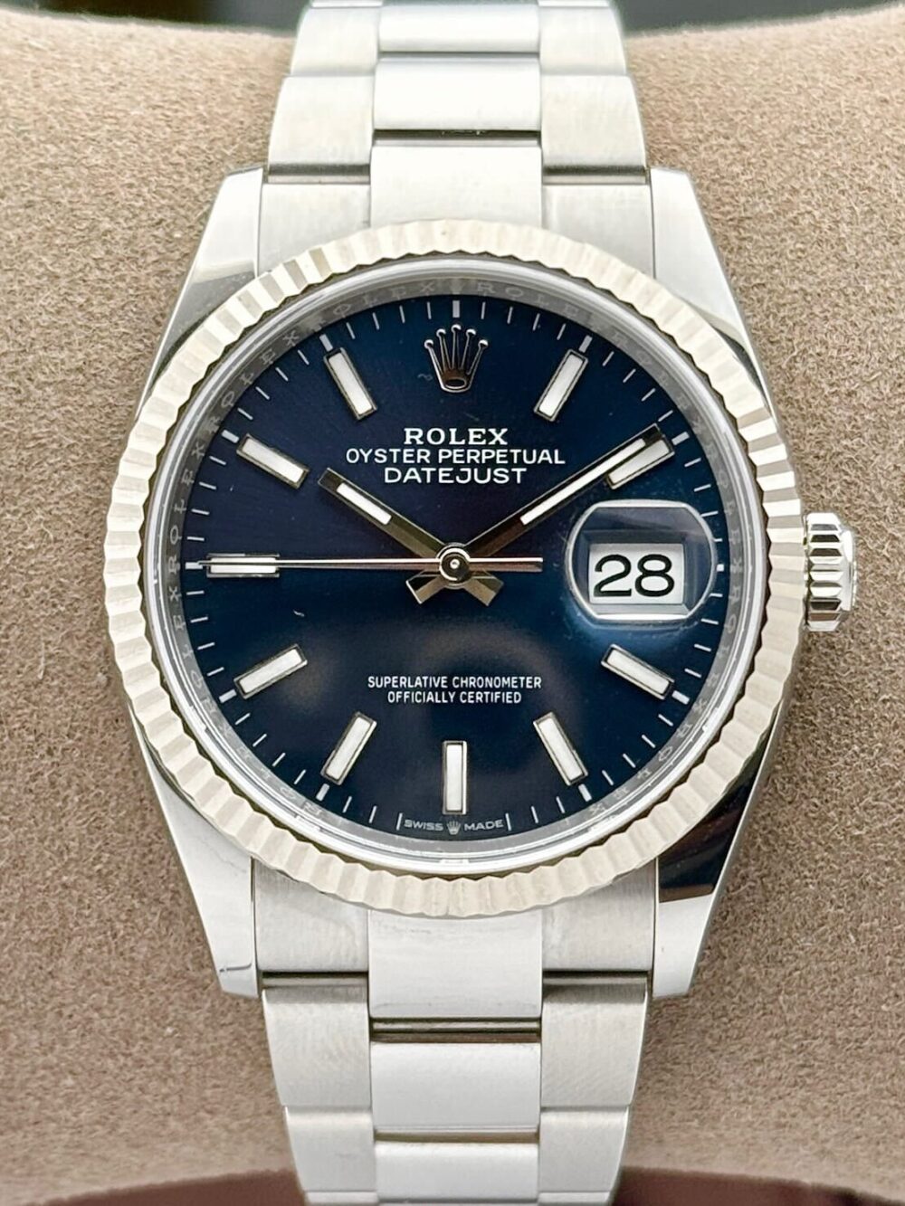 Rolex Datejust 36 Blue Index Dial Fluted Oyster 126234 | 2024 | 36mm