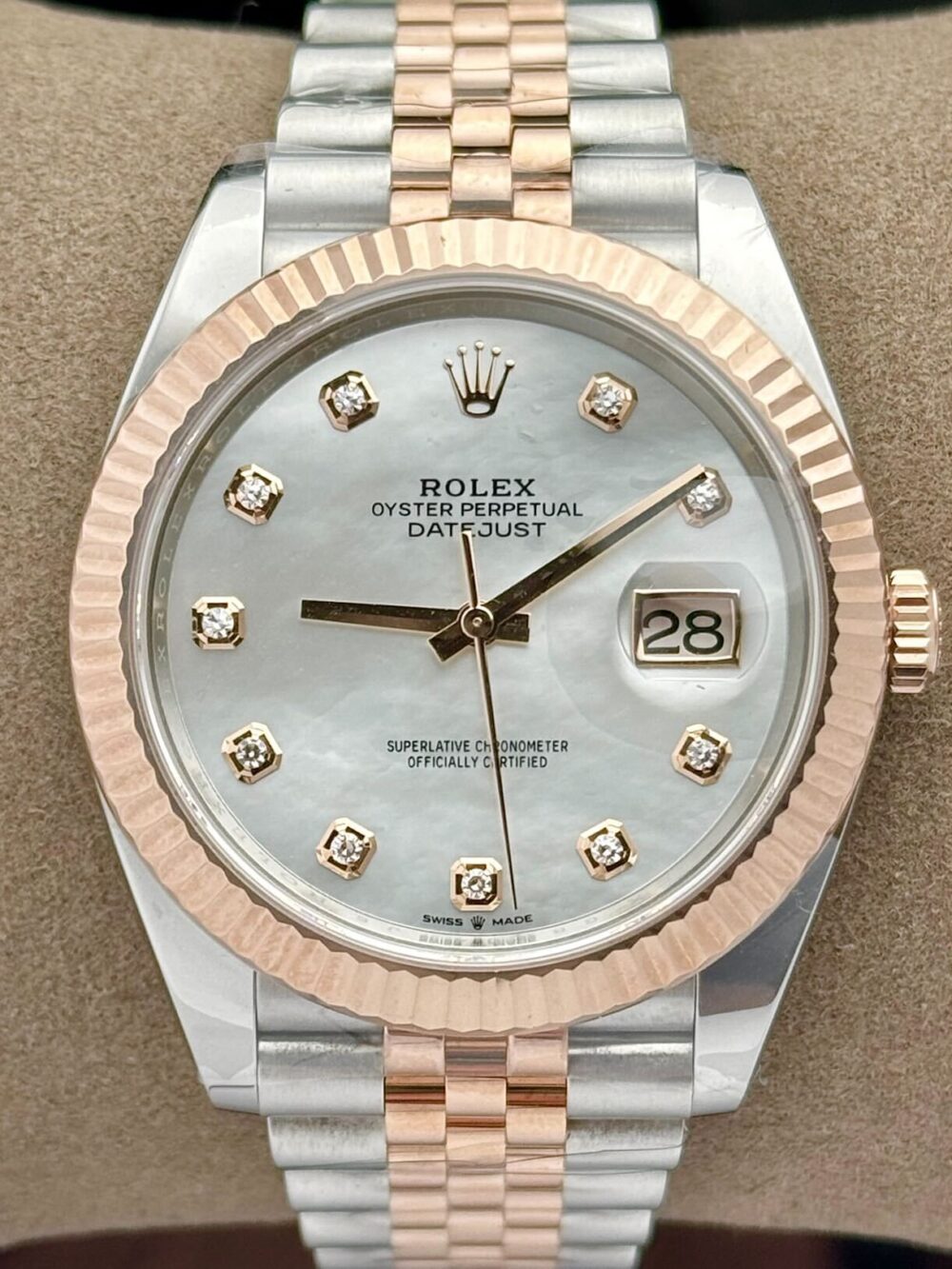 Rolex Datejust 41 Mother of Pearl Diamond Dial Jubilee Rose Gold 126331 | 2022 | 41mm