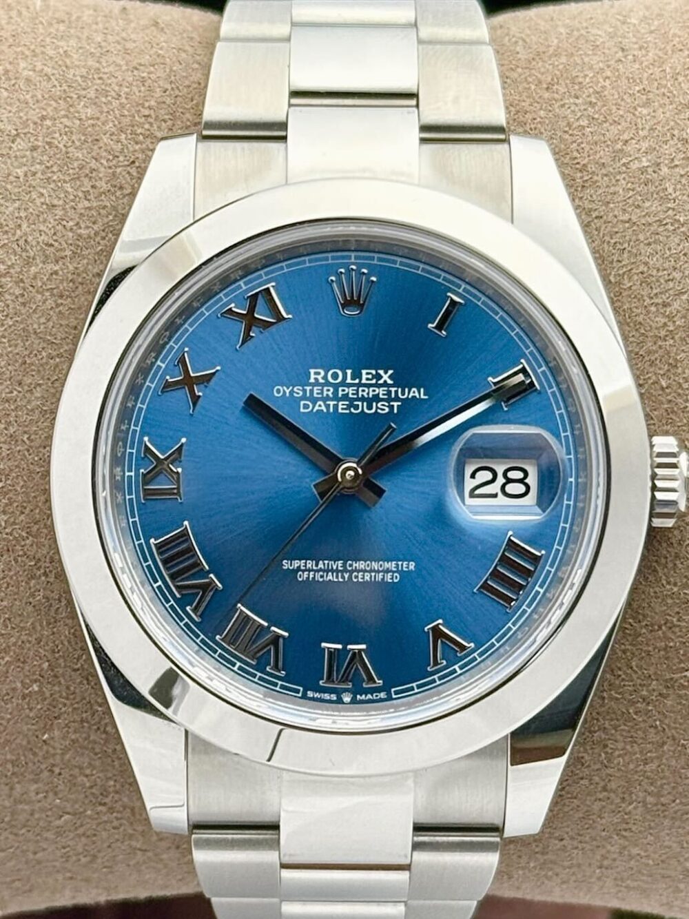 Rolex Datejust 41 Blue Roman Dial Oyster Bracelet 126300 | 2025 | 41mm