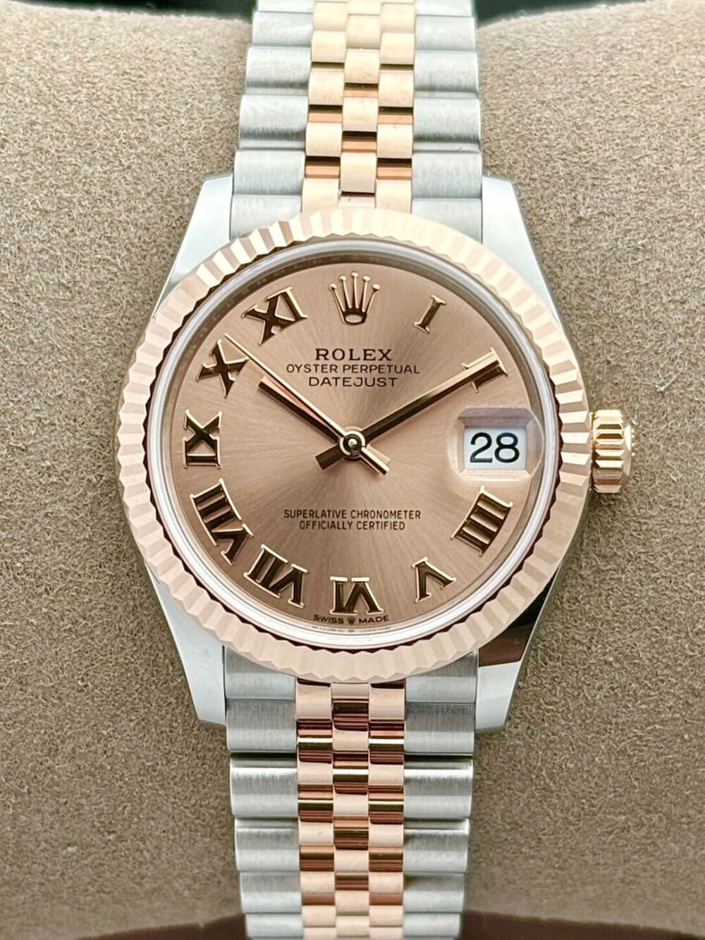 Rolex Datejust 31 Pink Roman Dial Rose Gold 278271 | 2025 | 31mm