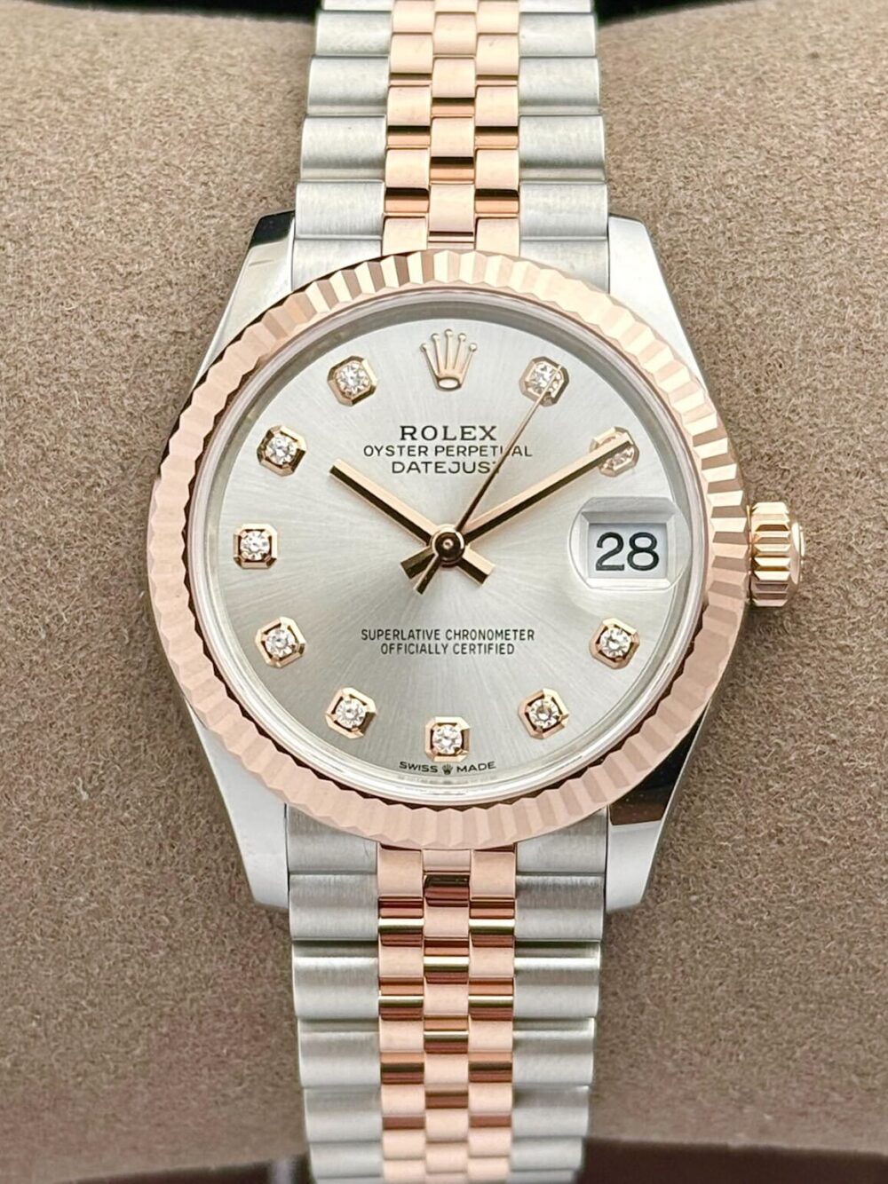 Rolex Datejust 31 Silver Diamond Dial 278271 | 2025 | 31mm