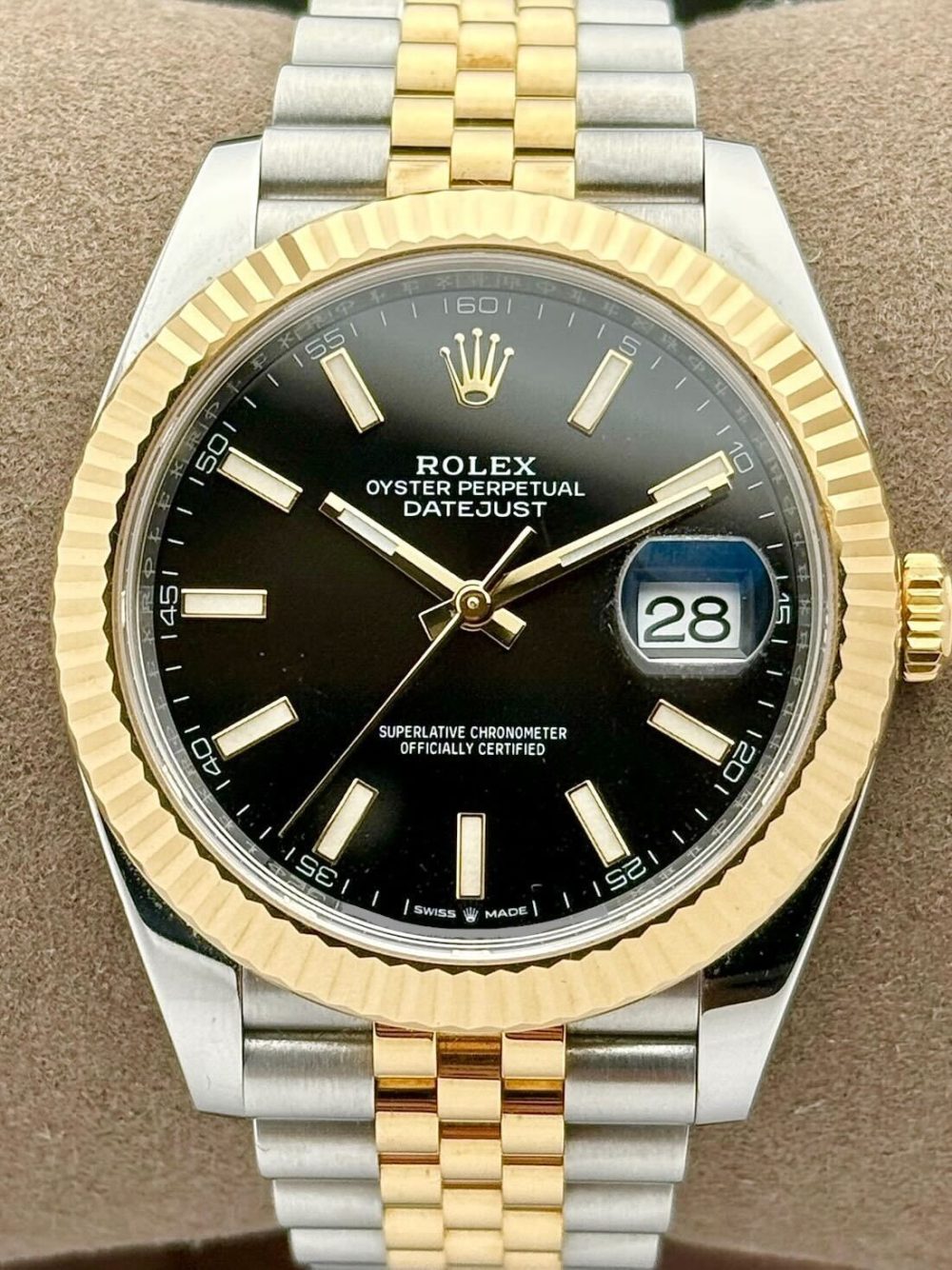 Rolex Datejust 41 Two Tone Black Index Dial Jubilee 126333 | 2024 | 41mm