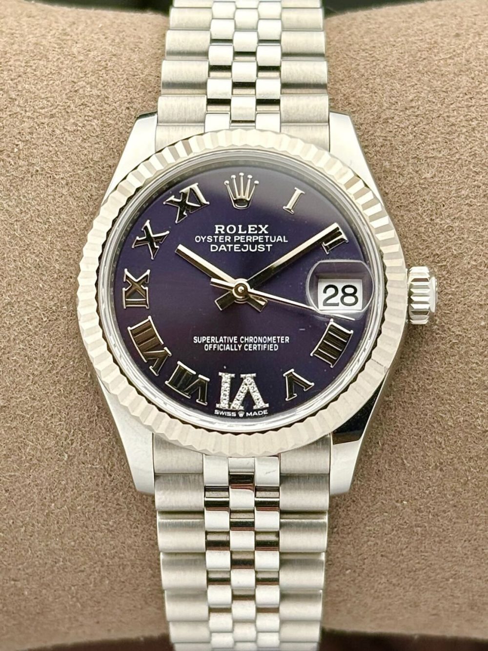 Rolex Datejust 31 Purple Roman Diamond Dial 278274 | 2025 | 31mm